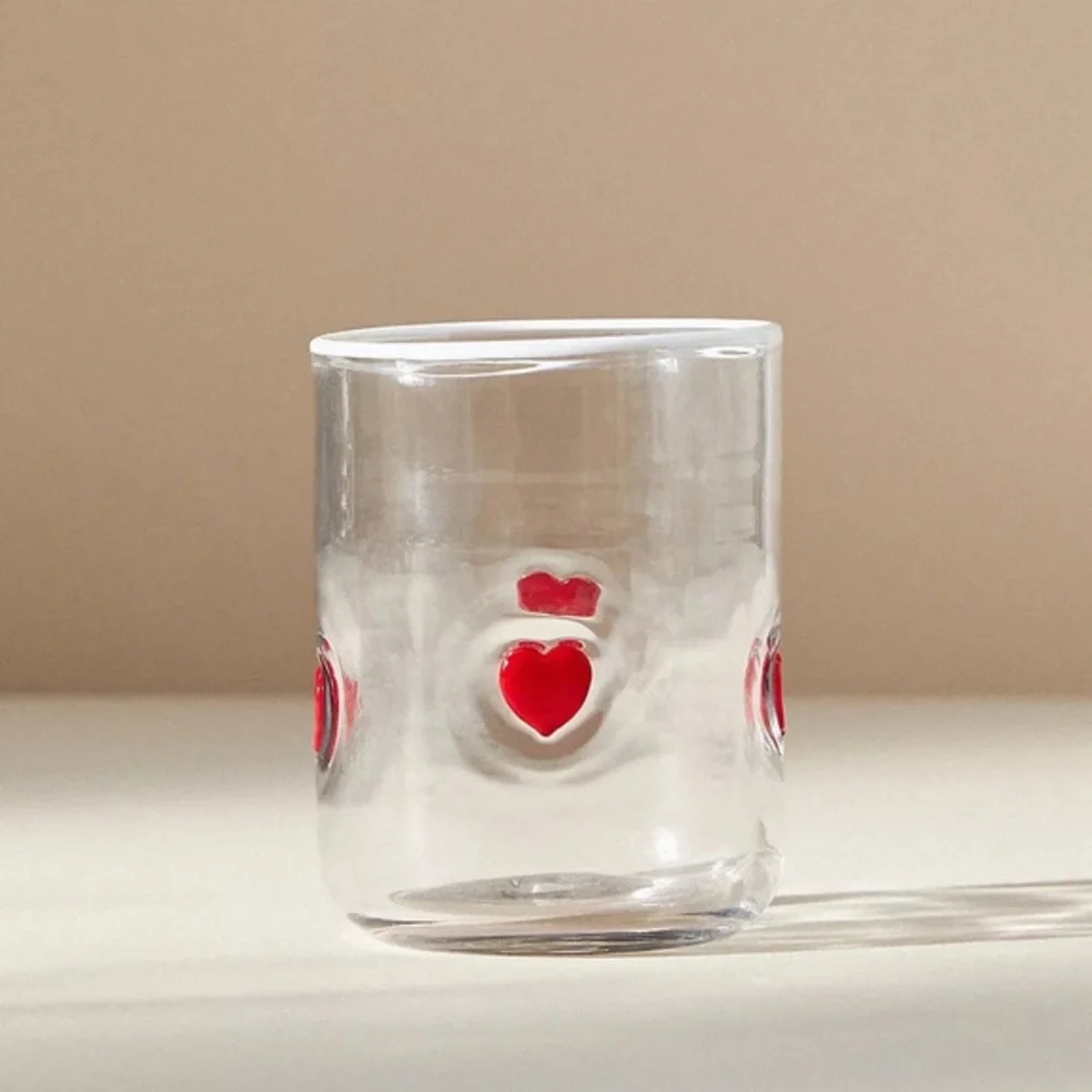 Valentina Heart Juice Glass ❤️